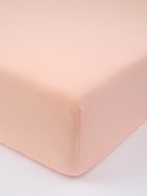 Jersey plachta s elastanom Deluxe 90 × 200 cm – lososová