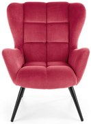 Kreslo Tyrion bordová/čierna