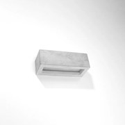 Nástenné svietidlo Vega, 1x betónové tienidlo, (30 cm)