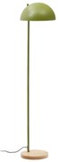 Zelená/v prírodnej farbe stojacia lampa s kovovým tienidlom (výška 150 cm) Catlar – Kave Home