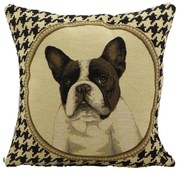 Gobelínový obojstranný vankúšik Francúzsky buldoček - 32*15*32 cm