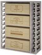 Expovinalia Regál na víno ARGANZA III Materiál a odstín: Borovice s bílým nátěrem