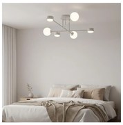 Prisadený luster HOLON 3xG9/8W/230V + 3xGX53/12W sivý