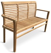 Noela Záhradná teaková stohovateľná lavica Stucking 150 cm