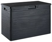Antracitový záhradný úložný box Woodys – Toomax