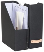 2x Zakladač na dokumenty WILLIAM zo 100% recyklovateľného papiera, čierny