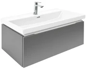 Kúpeľňová skrinka s umývadlom a baterií SAT Feel 80x30x44, 8 cm antracit mat SATFEEL80ANTU4BA