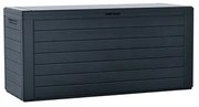 Záhradný box Woodebox antracit, 280 l, 116 x 55 x 44 cm