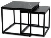 Konferenčný stolík JUNO, čierny mramor