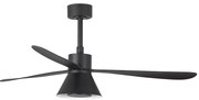 FARO 33761WT-23-LED Stmievateľný ventilátor AMELIA L CONE LED/20W/230V čierny pr.132 cm WT +DO