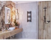 Gamma Erga Basic, vykurovacie teleso 700x300 mm, 192 W, čierna matná, GMA-BASIC-7030-BK