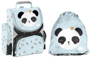 Paso Školský set aktovka + batoh na chrbát Panda