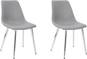 2x Stolička Hawaj CL-18062 svetlo šedá
