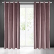 ZATEMŇOVACÍ ZÁVES NA KRÚŽKOCH PIERRE 140X250 CM PÚDROVO RUŽOVÁ