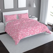 Sablio Obliečky Srdce a bodky - 140x200 / 90x70