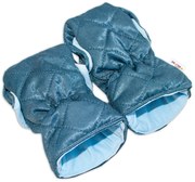 Rukávnik ku kočíku Baby Nellys ®, prešívaný, Velvet - modrý