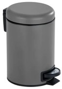 Sivý pedálový oceľový odpadkový kôš 3 l Leman – Wenko