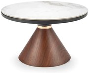 Konferenčný stolík Genesis biela mramor/orech 70