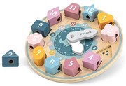 Drevené hodiny Viga vkladacie puzzle