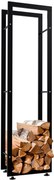 Stojan na drevo Keri V2 25x40x150, čierna