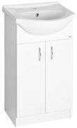 Aqualine Aqualine, SIMPLEX ECO 50 umývadlová skrinka s umývadlom 47x83,5x29cm, SIME500