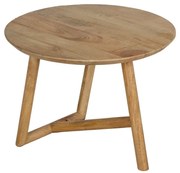 Okrúhly konferenčný stolík z mangového dreva v prírodnej farbe ø 60 cm Mao – Ixia