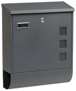 Poštová schránka BK 703, s tubusom, antracit