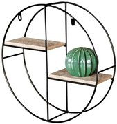 Autronic BONTEC Polička, kov, hnedá, P-063 OAK Farba: Prírodné