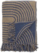 Bloomingville Prehoz z recyklovanej bavlny Tiffanie Blue 160 x 130 cm