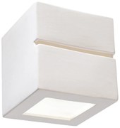 Nástenné svietidlo Leo Line, 1x biele keramické tienidlo