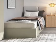 Posteľ Lucky 90x200 cm, eukalyptovo zelená%