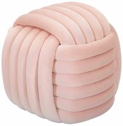 Svetloružový zamatový taburet Softy – Mauro Ferretti