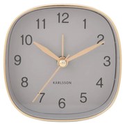 Budík Karlsson KA5957GY Travel Square, 9cm