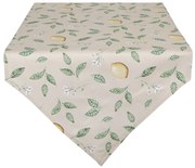 Bavlnený behúň s motívom citrónov Lemons & Leafs - 50 * 160 cm