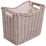 Prútený kôš na drevo s držadlami 40x45 cm