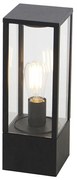 Priemyselná stojaca lampa čierna 40 cm IP44 - Charlois