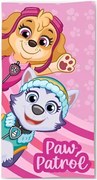 Plážová osuška Paw Patrol - motív Skye a Everest - 100% bavlna - 70 x 140 cm