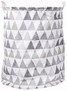 Bielo-sivý kôš na hračky a bielizeň BOWA