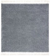 Koberec BERBER 9000 sivý fredzle berber marokánsky štvorec