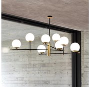 Ideal Lux - Luster na tyči GOURMET 9xE14/28W/230V pr. 131,5 cm zlatá