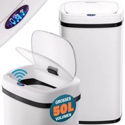 Bezdotykový Jumbo koš 50l biela USB kábel zadarmo
