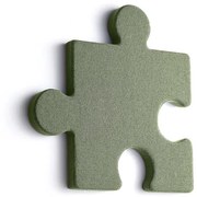 Akustický panel POLY, puzzle, 700x700x50 mm, nástenný, zelená