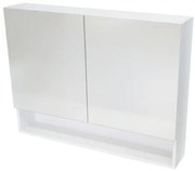 Zrkadlová skrinka Naturel Vario Dekor 90x68,6 cm lamino biela VARIOG90BI