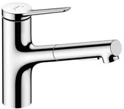 Drezová batéria Hansgrohe Zesis s vyťahovacou spŕškou, 2 prúdy chróm 74800000