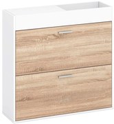 Skrinka na topánky Dalia 2KL wotan/biely 36433