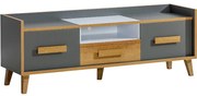 TV stolík W7 Werso Riviera/Biely/Antracyt