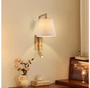 Brilagi - LED Nástenná lampa RAYA 1xE14/40W/230V + LED/3W ľan/béžová