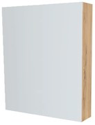 Mereo, Mereo Kúpeľňová zrkadlová skrinka 60 cm, galerka, 1x dvierka ľavá, Multidecor, Orech Pacifik prírodný, MER-CN798G61OPP2