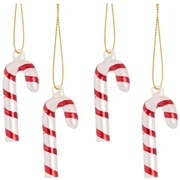 Sklenené vianočné ozdoby v súprave 4 ks Candy Cane – Sass &amp; Belle