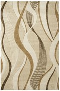 Koberec Amelia B178A béžový / hnedý, stuhy / vlny